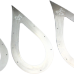 KLM Tear Drop exhaust Trim Plate 1.5-2" Tube