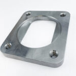 KLM T4 TO 2.5" TURBO TRANSITION FLANGE THREADED 1/2" STEEL